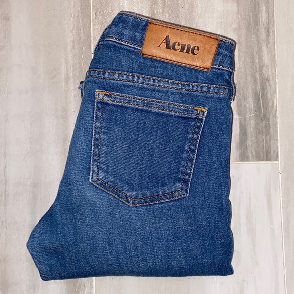Acne Studios Kex Marine Skinny Raw Hem Stretch Jean, 25x30, EUC, $310 MSRP - Picture 3 of 12